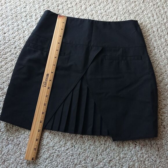 TIBI middle Pleated black mini skirt size 0 - Picture 5 of 11